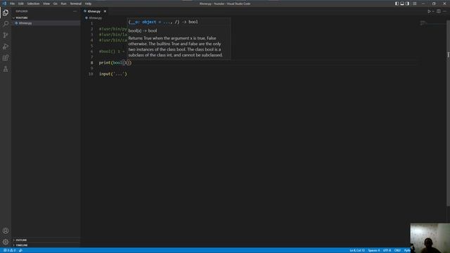 Cambodia (Khmer) Python Lesson 107 bool() смотреть онлайн