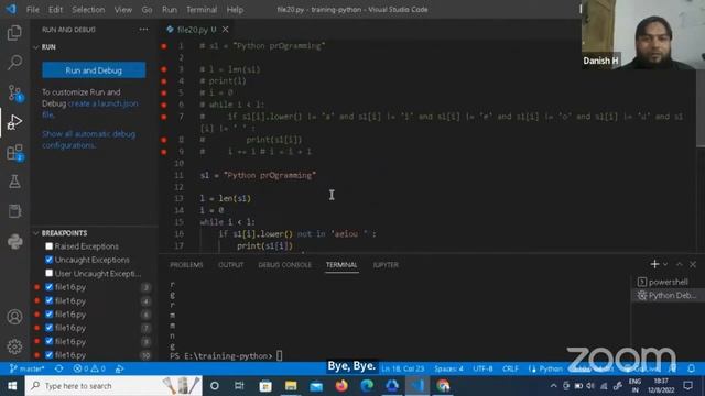 Python - String manipulation using while loop смотреть онлайн