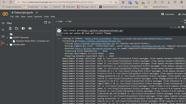 TRANSCRIBE UNLIMITED AUDIO FOR FREE - Open AI Whisper on Google Colab - Ultimate Transcription Tool смотреть онлайн