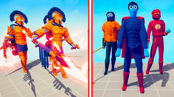 ARES TEAM vs DC TEAM | TABS - Totally Accurate Battle Simulator