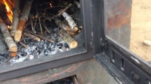 Самодельная банная печь паровоз из 530 трубы