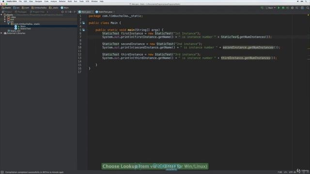 Naming Conventions etc static in java смотреть онлайн