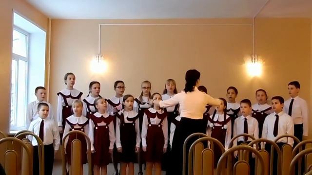 Хор младших классов. В.А. Моцарт "Послушай, как звуки" смотреть онлайн