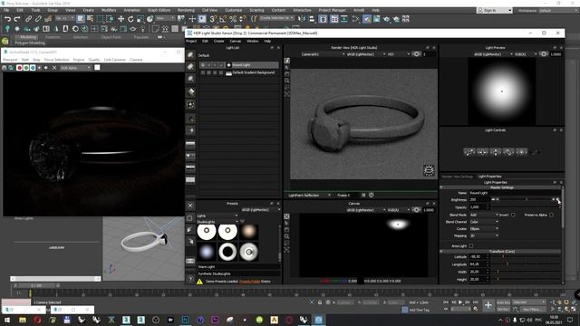 Jewelry rendering. Maxwell render + HDR Light Studio. Ювелирная визуализация. (RUS) смотреть онлайн