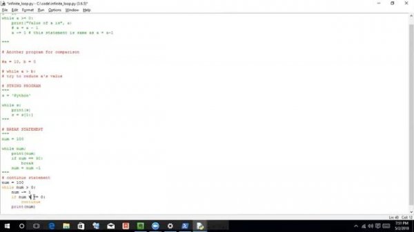 Session 10 - While Loop