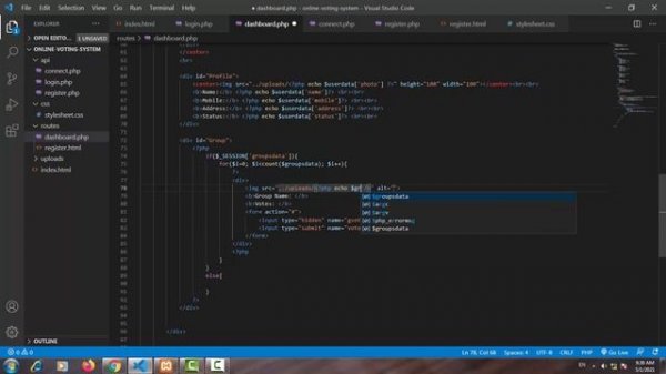 Online Voting System in PHP | Part 8 Tutorial | PHP Mini Project with Source Code | PHP and MySQL