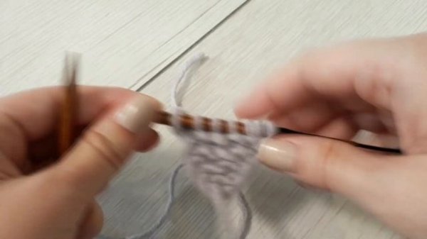 Бактус платочной вязкой по диагонали. Самый простой способ. Мастер-класс. Вязание спицами