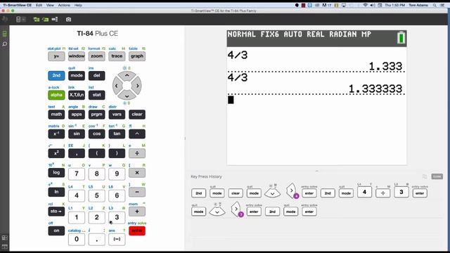 TI-84 CE Tutorial 3 Rounding Decimal Places and Float Mode смотреть онлайн
