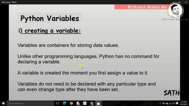 Creating a variable | Easy PYTHON | tamil | Sathish смотреть онлайн
