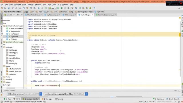Android StaggeredGrid RecyclerView - With CardView Images,Text and CheckBoxes смотреть онлайн