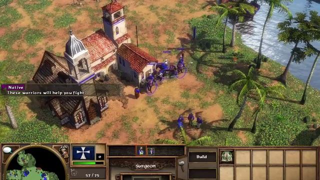 Age of Empires III Walkthrough Act 1 Mission 5 "Temples of the Aztec" - (No Commentary) смотреть онлайн