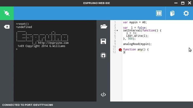 Espruino Web IDE v0.47 Improvements смотреть онлайн