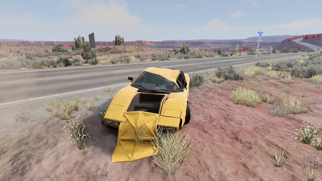 Realistic Dangerous High Speed Car Vs Truck Crash #7 ~ BeamNG Drive