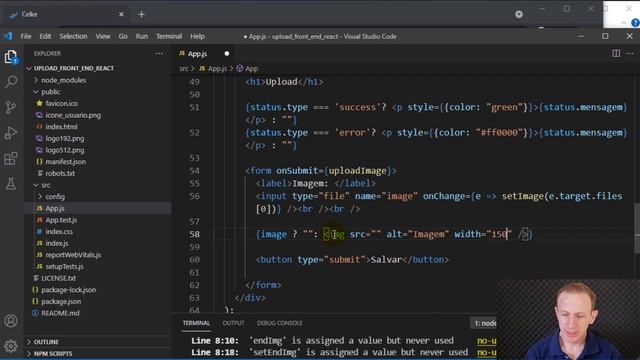 Como apresentar o preview da imagem antes de realizar upload com React смотреть онлайн