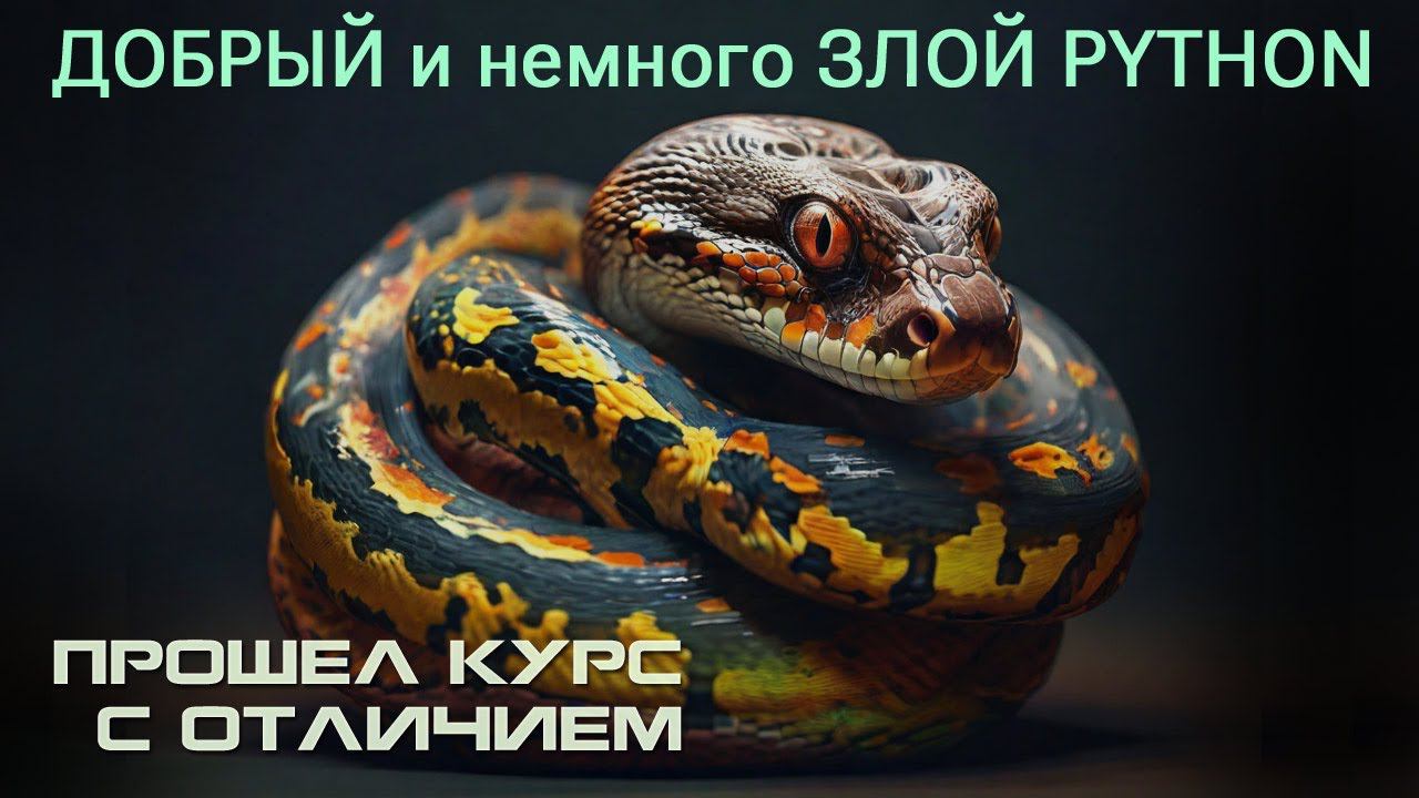 Я прошел курс “Добрый, добрый Python” смотреть онлайн