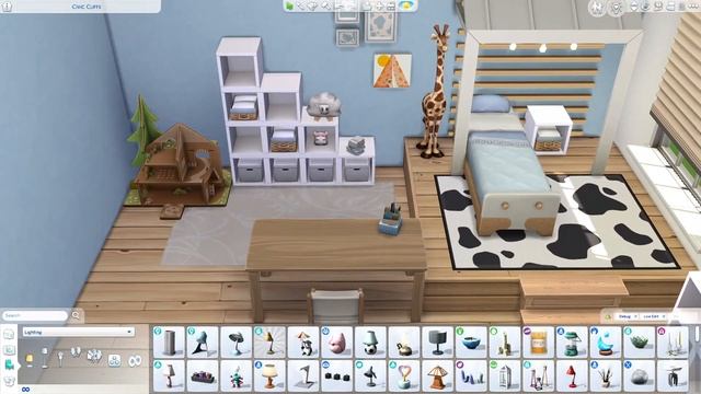 Cute Kids Room | The Sims 4 - Speed Build (NO CC) смотреть онлайн
