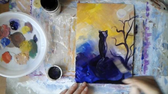 Как нарисовать кота просто и красиво смотреть онлайн