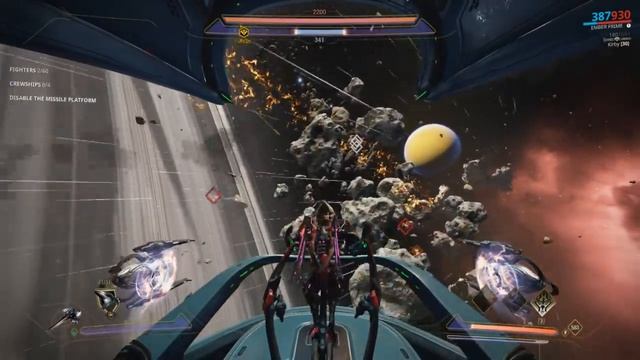 Quick Railjack testing Fiery Phoenix/Zekti Photor l Warframe Empyrean смотреть онлайн
