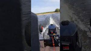 Лодочный мотор ниссан марин 5 л.с. Обкатка.