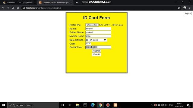 ID Card Generator using Php Final year project #Php #Programmer #gpawasari #Msbte #FinalYearProjec смотреть онлайн