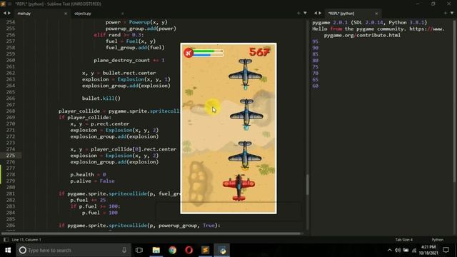 Adding texts & sounds to our game | Aeroblasters PART 9 | python gamedev pygame #pyguru смотреть онлайн
