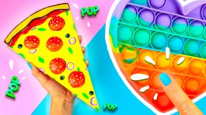 Как сделать Поп ит Антистресс Игрушка Пицца Пупырка