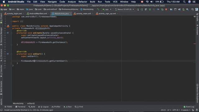 8. Check if a user is logged in or not using Firebase Auth in Android Studio смотреть онлайн