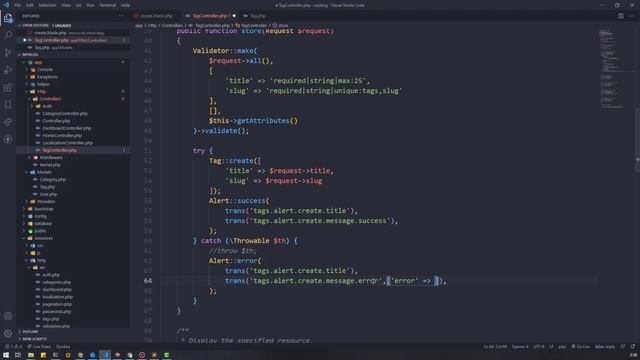 Tutorial Laravel 8 Blog CMS - Proses insert data tag | Part 48 смотреть онлайн