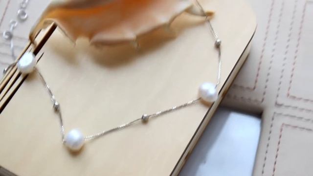 Серебряная цепочка с жемчугом с Aliexpress за $10!!! смотреть онлайн