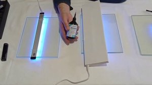 3 ультрафиолетовые лампы; газоразрядная и светодиодная - какая быстрее сушит уф клей?