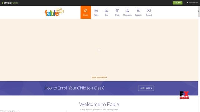 Fable - Children Kindergarten WordPress Theme Connie Juro смотреть онлайн