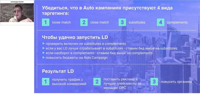 Вебинар Стратегия рекламы на Amazon 2021 смотреть онлайн