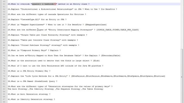 Good 45 Java Persistent API Interview Questions List смотреть онлайн