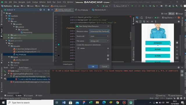 Simple Biodata App - Android Studio Kotlin смотреть онлайн