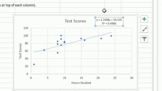 Excel 2013 Statistical Analysis #13: Scatter Chart & Trendline, X Y Data, 2 Quantitative Variables смотреть онлайн