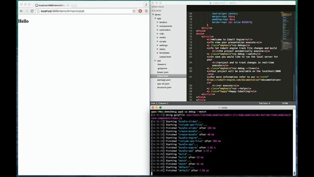 Local build & open project in web browser смотреть онлайн