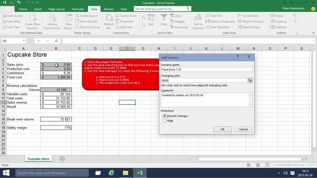 Excel 2016 from Scratch - What-If-Analysis C/2, Goal Seek and Scenario Manager смотреть онлайн
