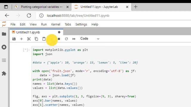 [Study] JSONデータからグラフを簡単にプロット。python入門(learning), matplotlib, JupyterLab, Plot graphs from JSON data смотреть онлайн