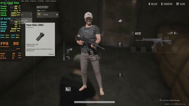 PUBG - i3 4170 + GTX 1060 | 1080p смотреть онлайн