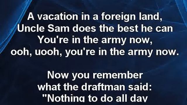 In the Army Now - Status Quo Karaoke tip смотреть онлайн