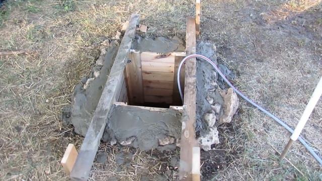 Как дешево и просто обустроить ввод центральной воды на участок? Цемент, камни, песок, пара досок смотреть онлайн