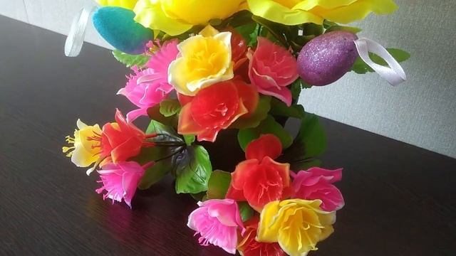 ПАСХАЛЬНЫЕ КОМПОЗИЦИИ НА КЛАДБИЩЕ СВОИМИ РУКАМИ / DIY смотреть онлайн