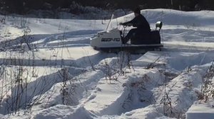 Вездеход ВЕХОР по свежему снегу