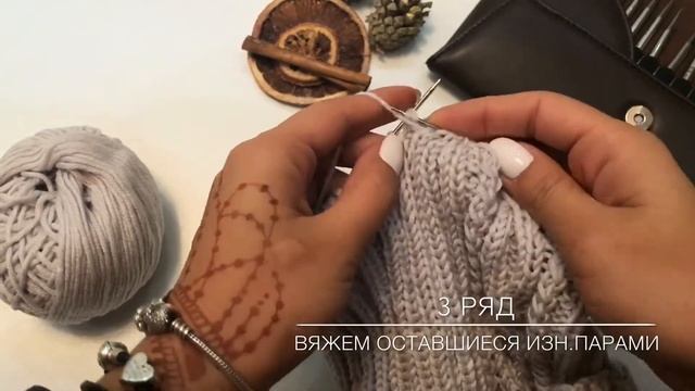 Шапка №6. "Чулок с изюмом". Видео 9 - Убавление петель. Вязание. Мастер Класс. Knit. смотреть онлайн