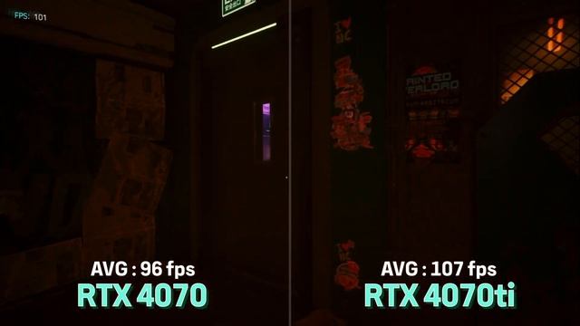 RTX 4070 VS RTX 4070 TI Cyberpunk 2077 - Ultra Settings (FHD) 사이버펑크 벤치마크 смотреть онлайн