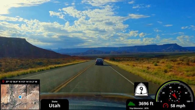 Let's Drive to Stunning Zion National Park in Southwest Utah from St George on Utah 9 смотреть онлайн