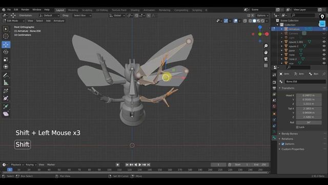 BLENDER 2.91 Риг ШЕРШЕНЬ смотреть онлайн