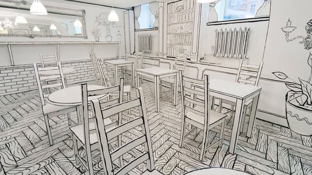 Black and White 2D Cafe. "BWCafe" St Petersburg, Russia. Nice Instagrammy Coffee Shop смотреть онлайн