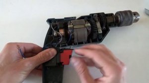 Ремонт дрели - замена многофункциональной кнопки.