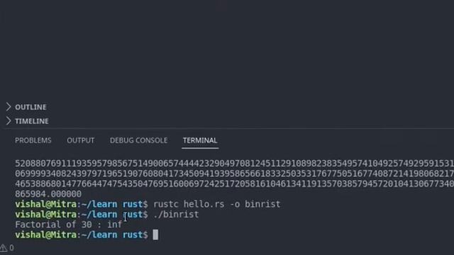 Rust vs C++ vs Python Simple Factorial Program смотреть онлайн
